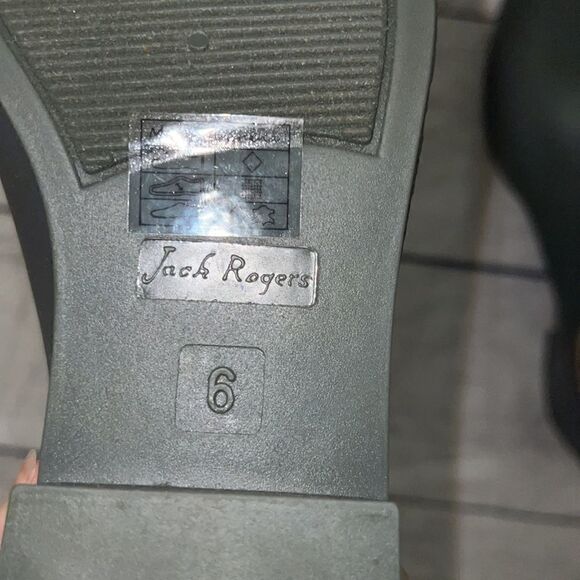 Jack Rogers Sallie Rain Boots Gray Pull-On Ankle Wellies sz 6 - Picture 7 of 8